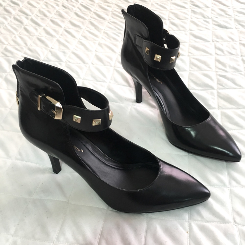 BCBG Black Kid Heels